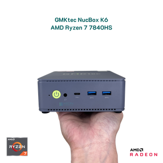 Mini PC GMKtec NucBox K6 - AMD Ryzen 7 7840HS (8 Cores/16 Threads, 3.8GHz - 5.1GHz) - Radeon 780M (12 cores, 2700 MHz, RDNA 3)