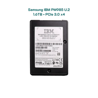 Ổ cứng 1.6TB SSD IBM U2 PM985 MZ-QLB1T60 MZQLB1T6HAJR-000M3 NVMe Gen3 Slim 1600G