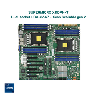 Mainboard server SuperMicro X11DPH-T dual CPU socket LGA-3647 chipset C622