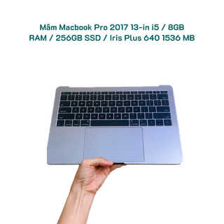 Mâm Macbook Pro 2017 13-in i5 / 8GB RAM / 256GB SSD / Iris Plus 640 1536 MB