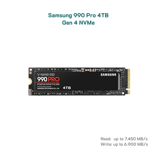 Ổ cứng SSD Samsung 990 Pro M.2 PCIe Gen 4 4TB with heatsink