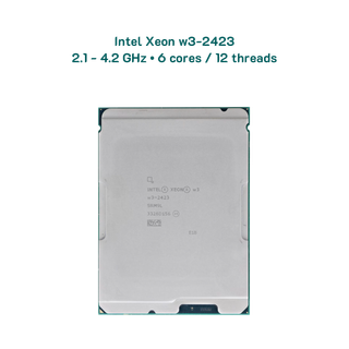 CPU Intel Xeon w3-2423 / 6C-12T / 2.1 - 4.2 GHz