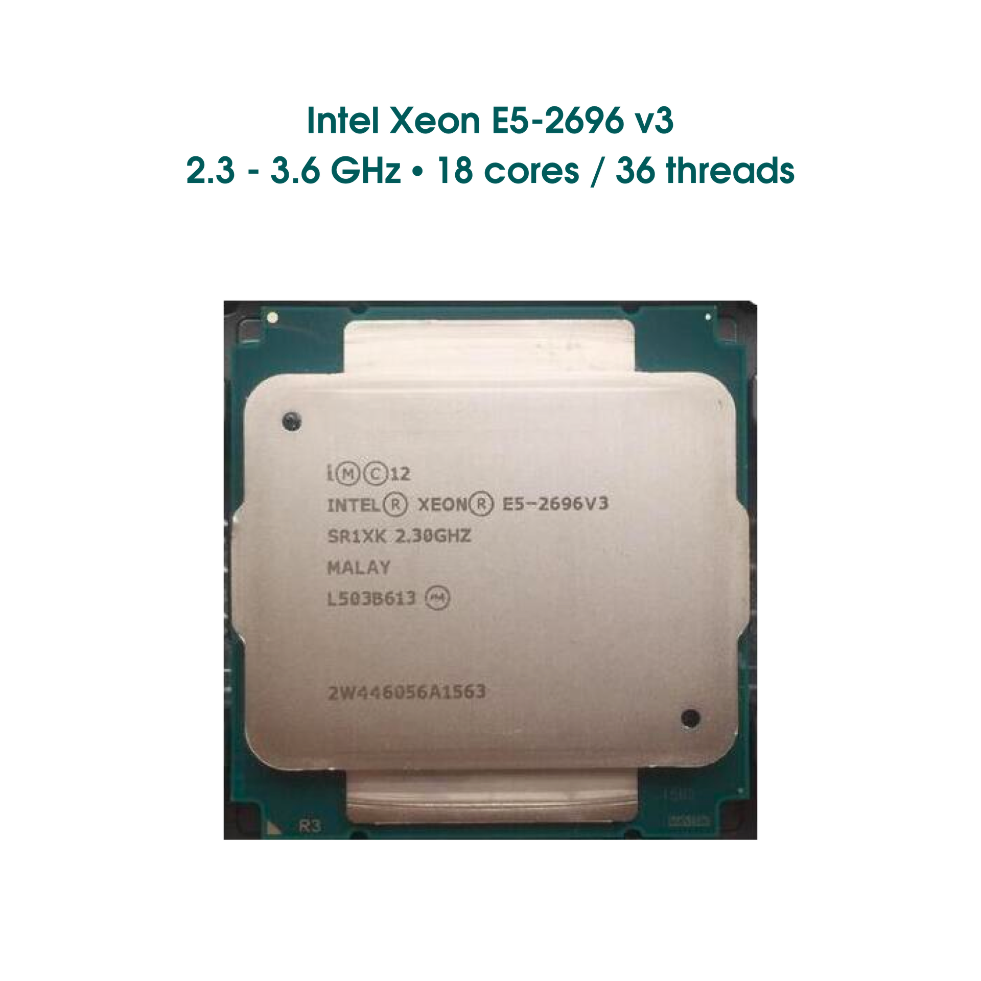 Intel Xeon E5-2696 V3 OEM Processor – 18-Core, 2.3GHz, LGA 2011-3, SR1XK