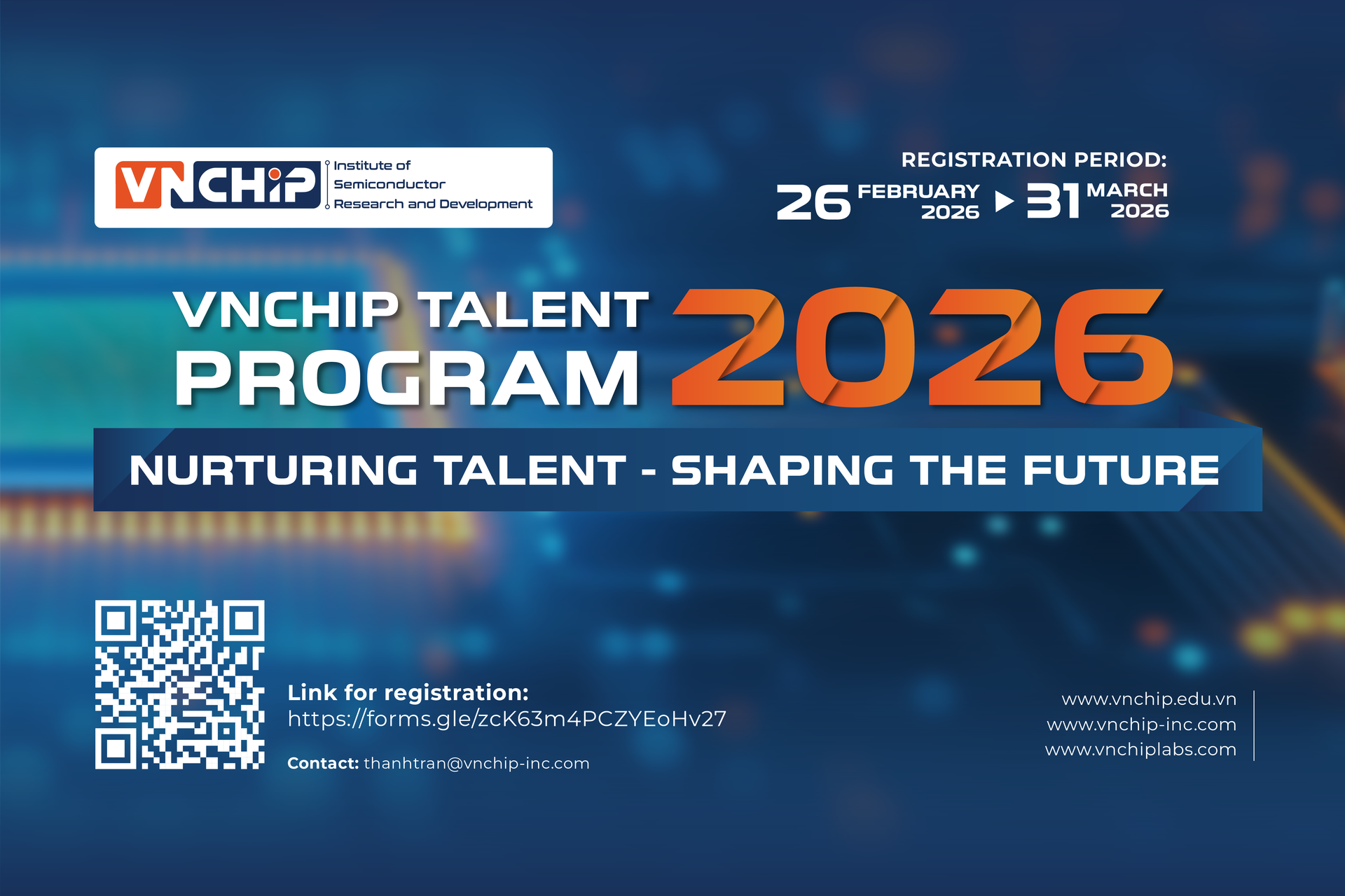 OFFICIAL LAUNCH | VNCHIP TALENT PROGRAM 2026 – IC DESIGN TRAINING
